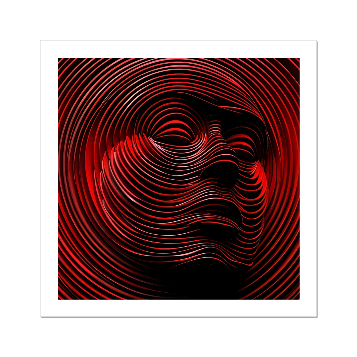 Red Intaglio 01 Hahnemühle German Etching Print