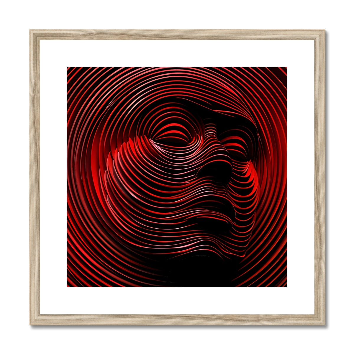 Red Intaglio 01 Framed & Mounted Print