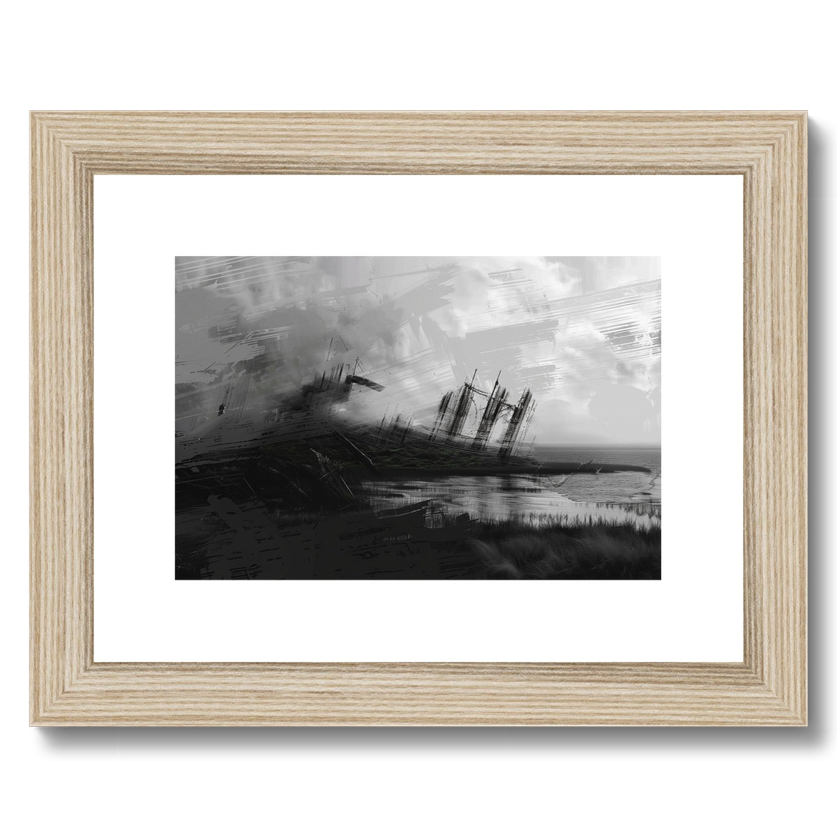 Tide remains 2 Framed & Mounted Print