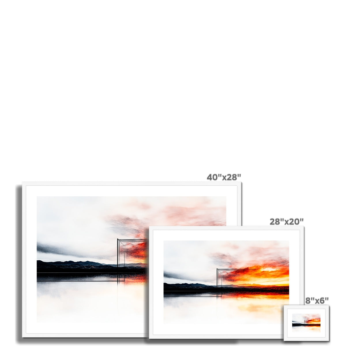 Horizon front Framed & Mounted Print