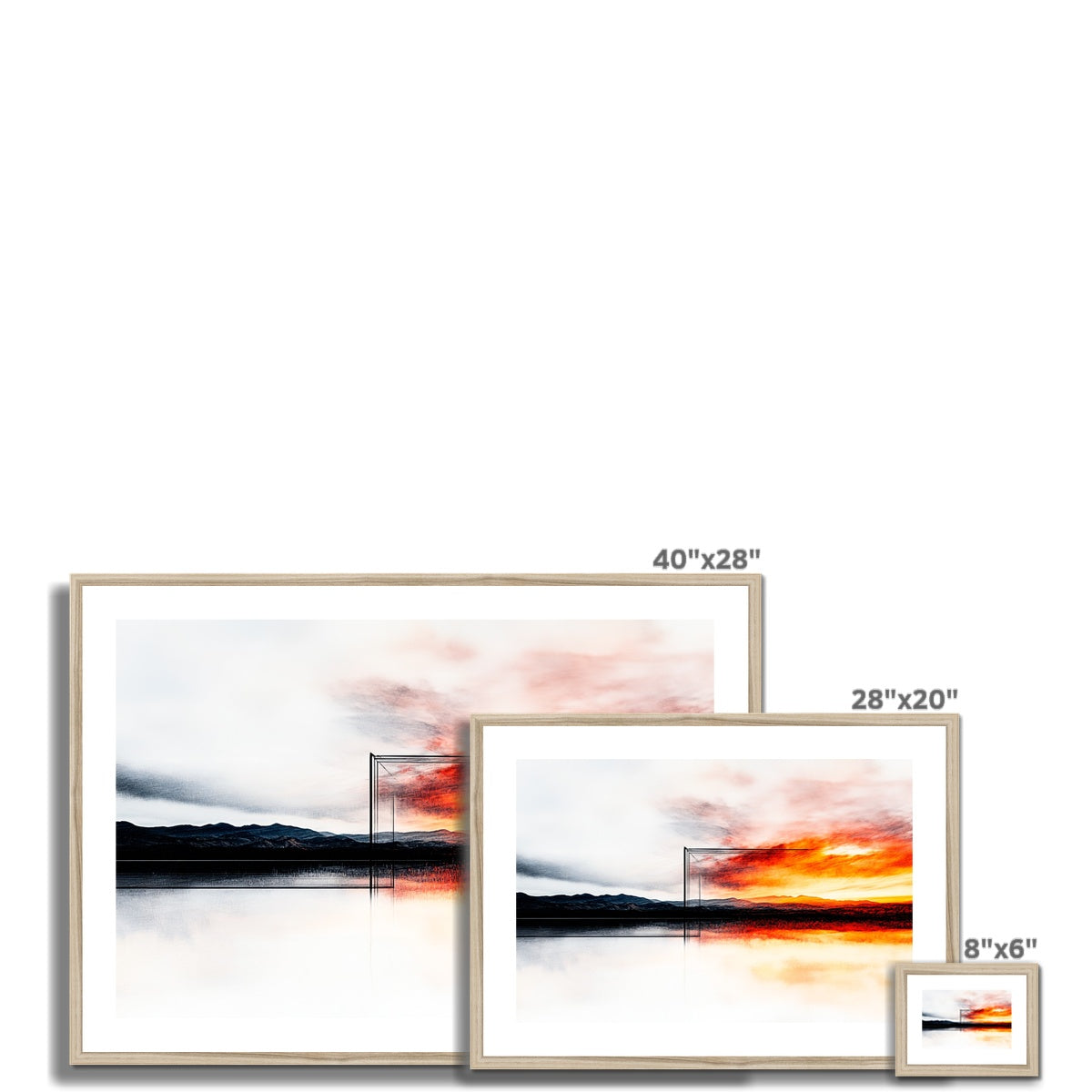 Horizon front Framed & Mounted Print