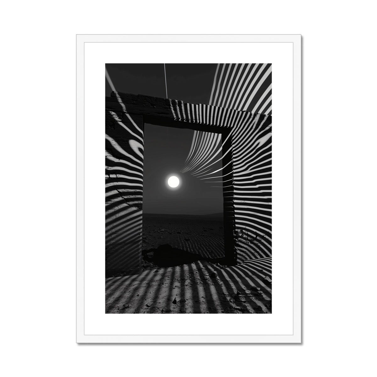 Moonlight shadows Framed & Mounted Print