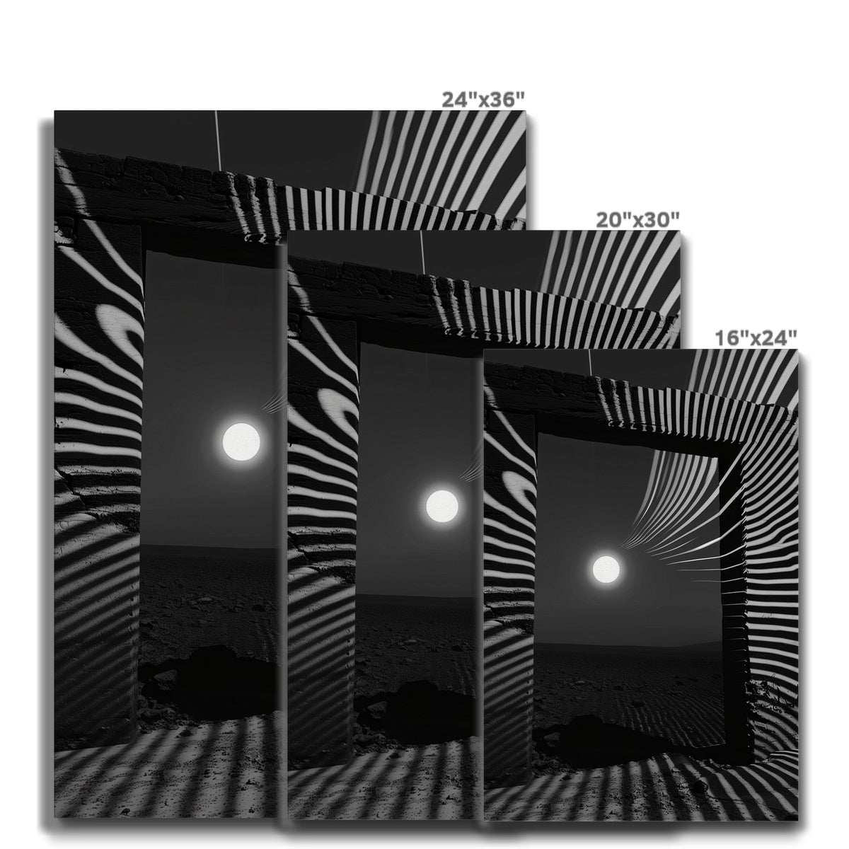 Moonlight shadows Canvas