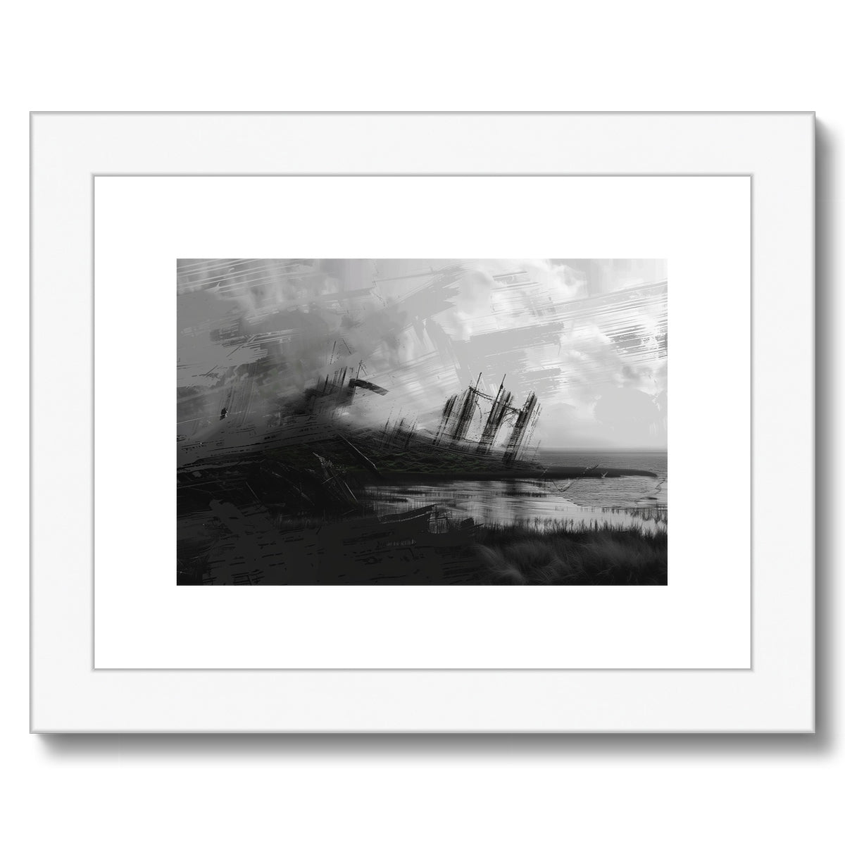 Tide remains 2 Framed & Mounted Print