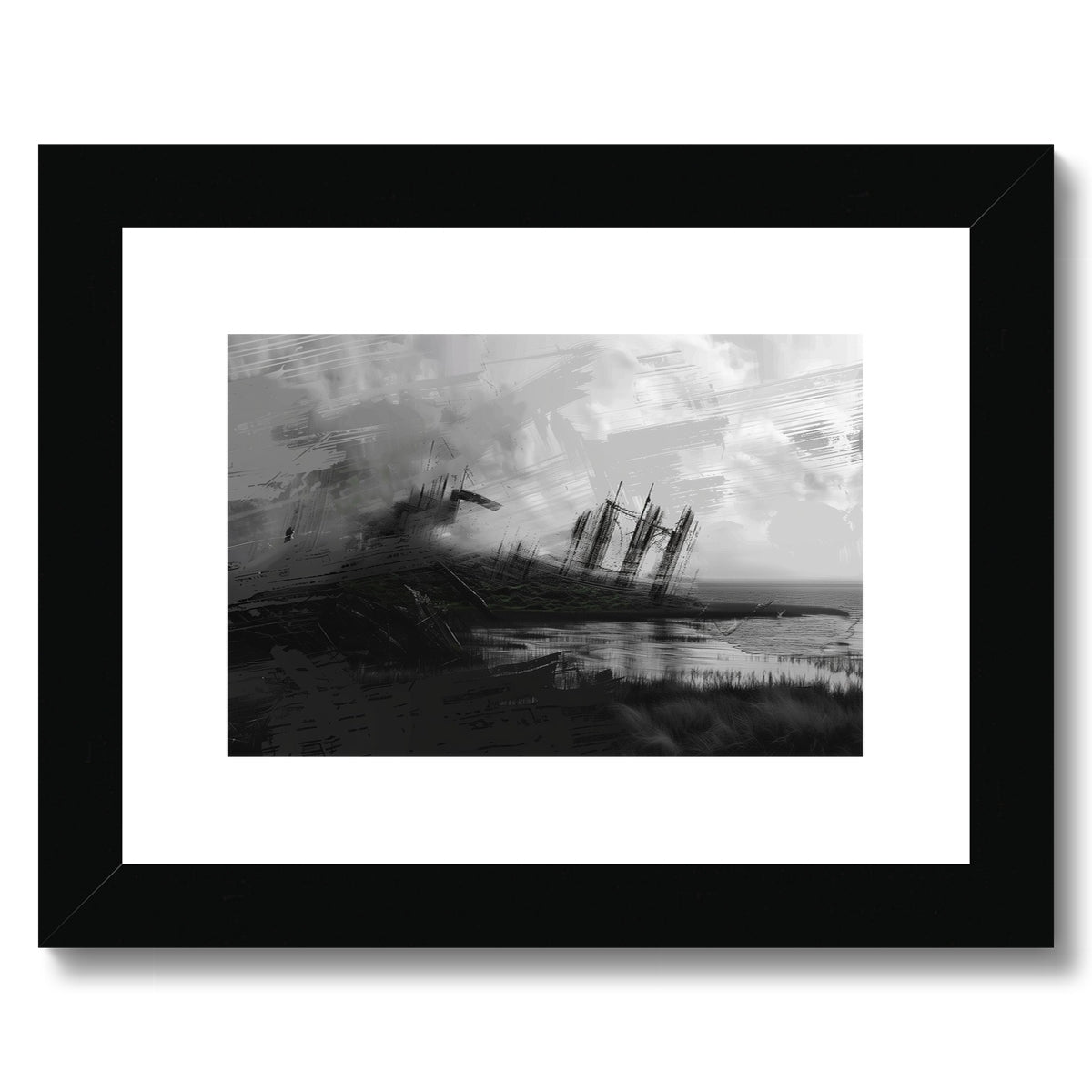 Tide remains 2 Framed & Mounted Print