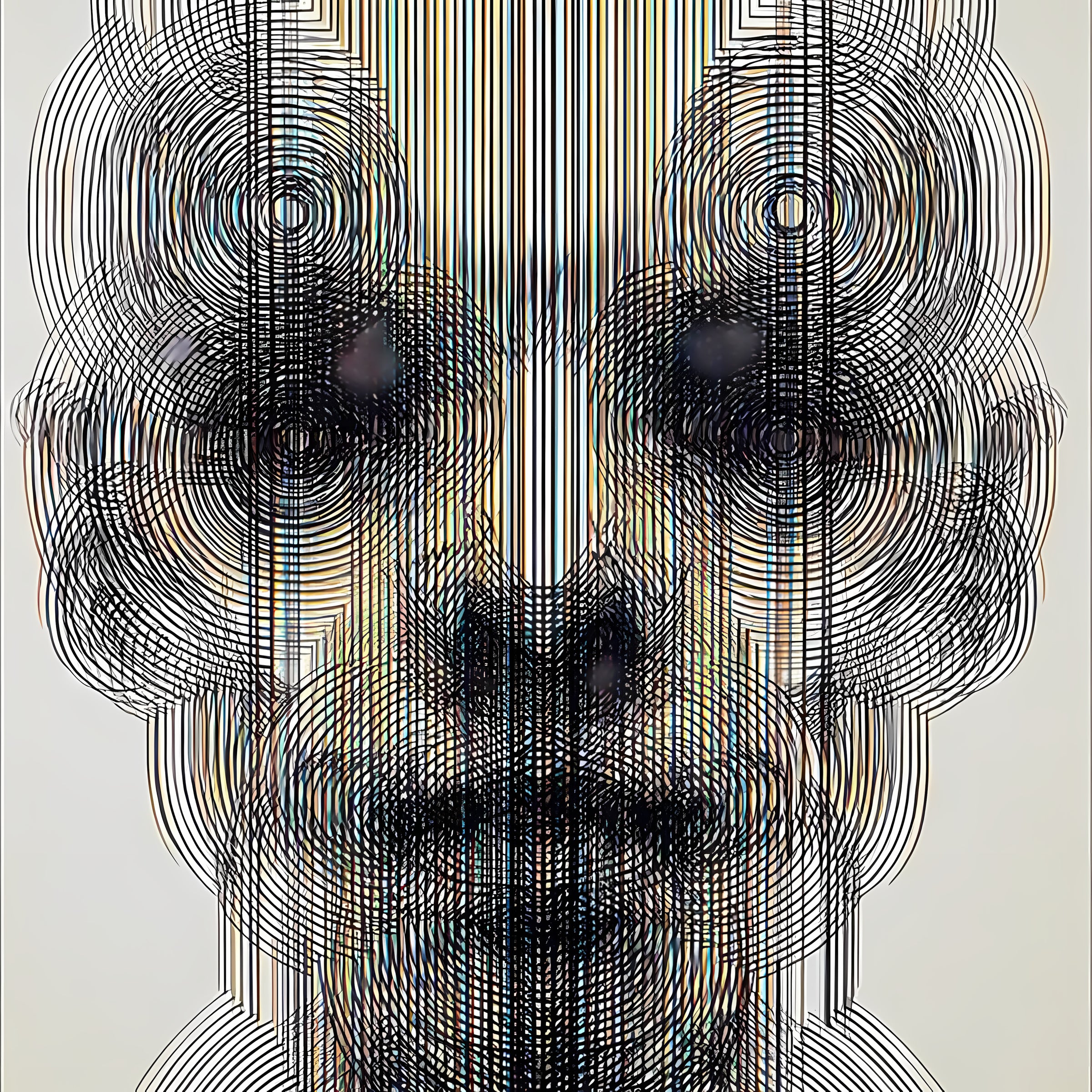 Algo Faces · 02, obra digital de Fausto Cantú