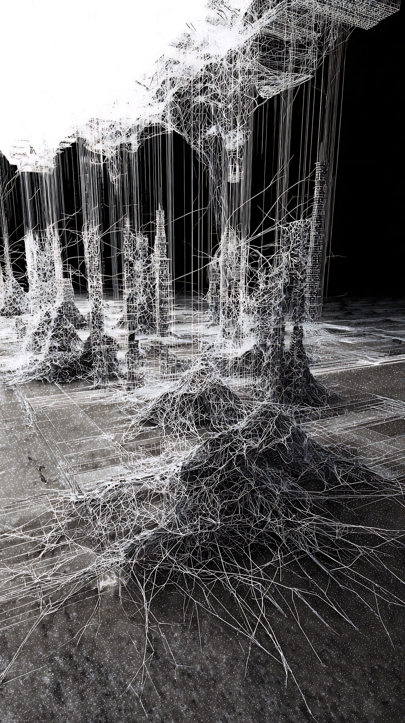 Subterranean Canopy, obra digital de Fausto Cantú
