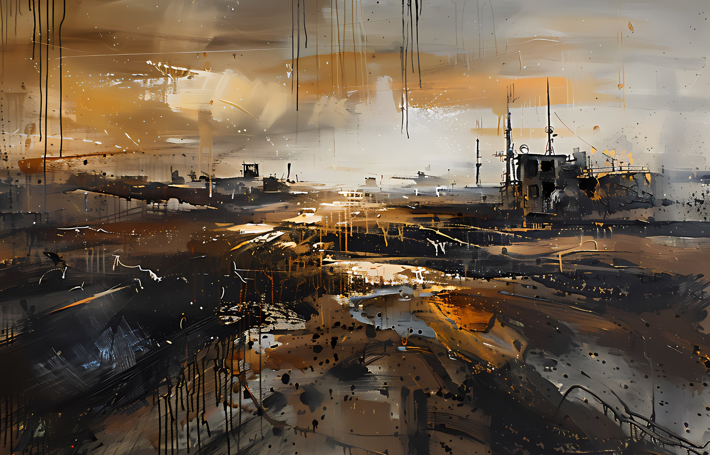 Noreste · Umbral industrial, obra digital de Fausto Cantú