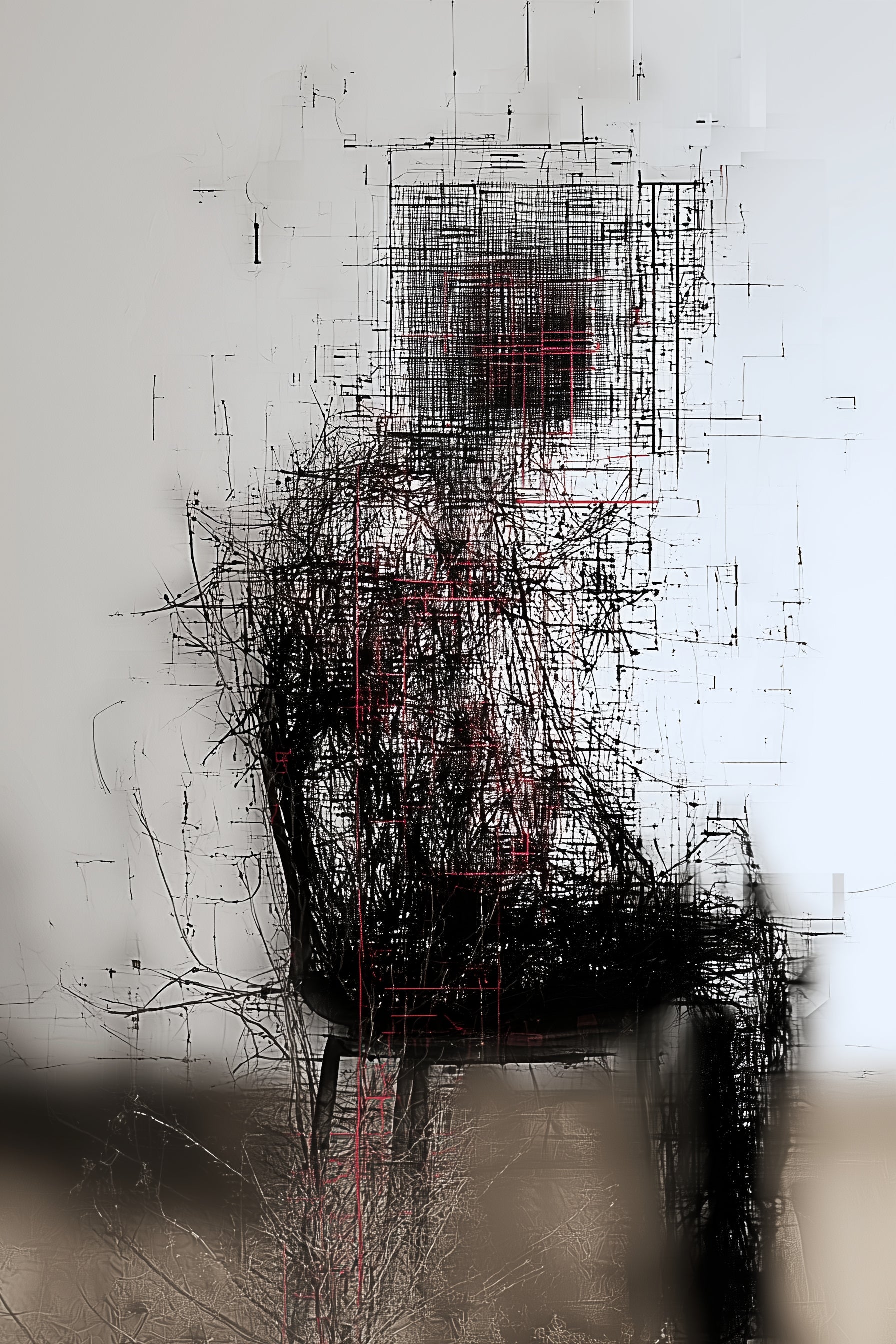 Sitdown · Estructura en reposo, obra digital de Fausto Cantú